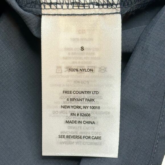 NWT Free Country Rip-Stop Expedition Long Sleeve Button Up Shirt Mens Small Navy - Picture 8 of 10